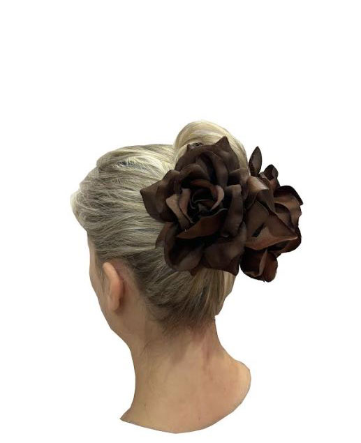 ブラウンローズヘアクリップ | FlamencoExport